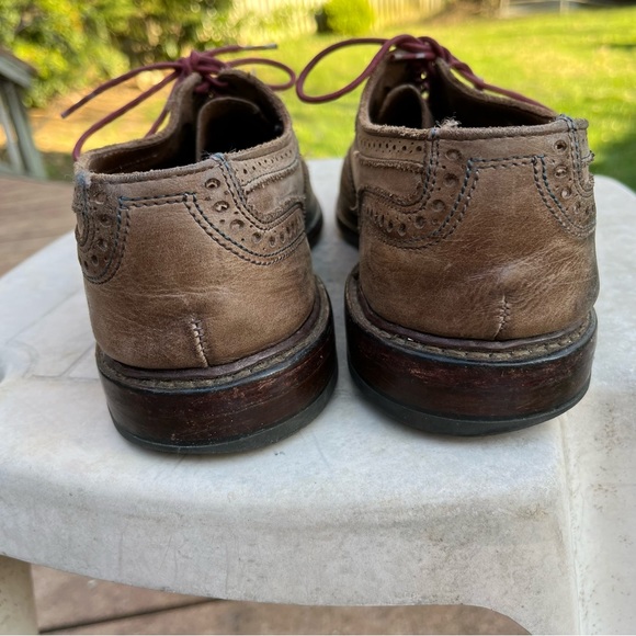 Allen Edmonds Neumok Brown Wingtips 10D Unlined Shortwings USA - Picture 4 of 7